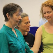 Workshop zacht contact 31.10 Pushing Hands UK 2011, Workshop with Laura Stone