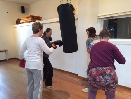 Workshop boksen voor vrouwen, november 2015